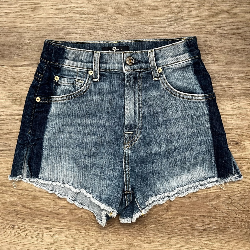 High waist cut off shorts